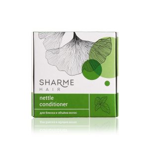 Натуральный твердый кондиционер Sharme Hair Nettle с экстрактом крапивы для блеска и объема волос, 45 г 4